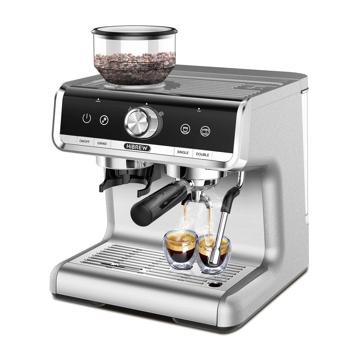 HiBREW H7 Barista Pro 20Bar Bean to Espresso | Commercial Coffee Machine with Full Kit for Cafe, Hotel, Restaurant