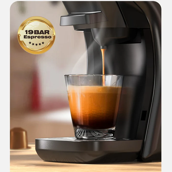 HiBREW H1B 6-in-1 Capsule Coffee Machine - Hot/Cold Espresso & Cappuccino Maker, Compatible with Dolce Gusto, Nespresso, and Ground Coffee