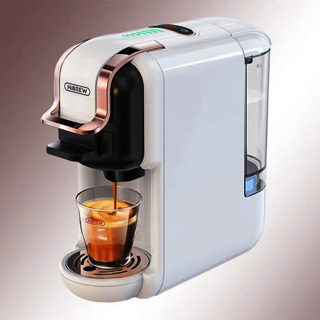 HiBREW H2B 5-in-1 Capsule Coffee Machine: Brew Hot/Cold with DG, Nespresso, ESE Pods & Ground Coffee, 19 Bar