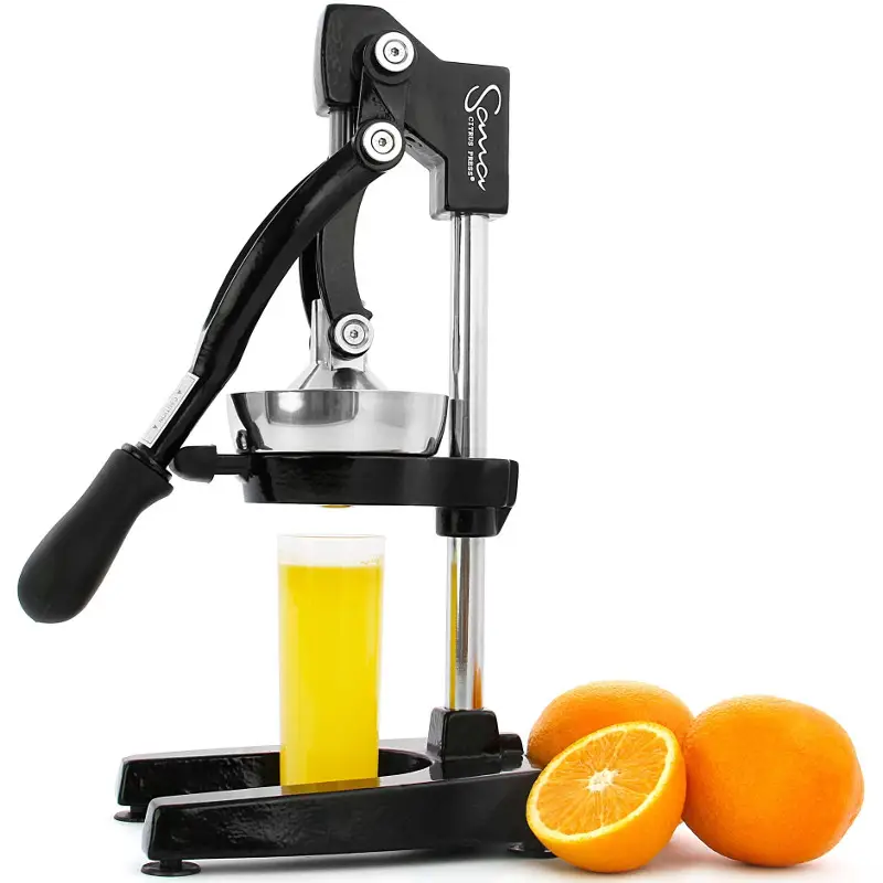 Commercial Citrus Press Sana - Professional Heavy-Duty Manual Press Juicer For All Types of Citrus: Orange, Lemon, Lime, and Pomegranate Squeezer