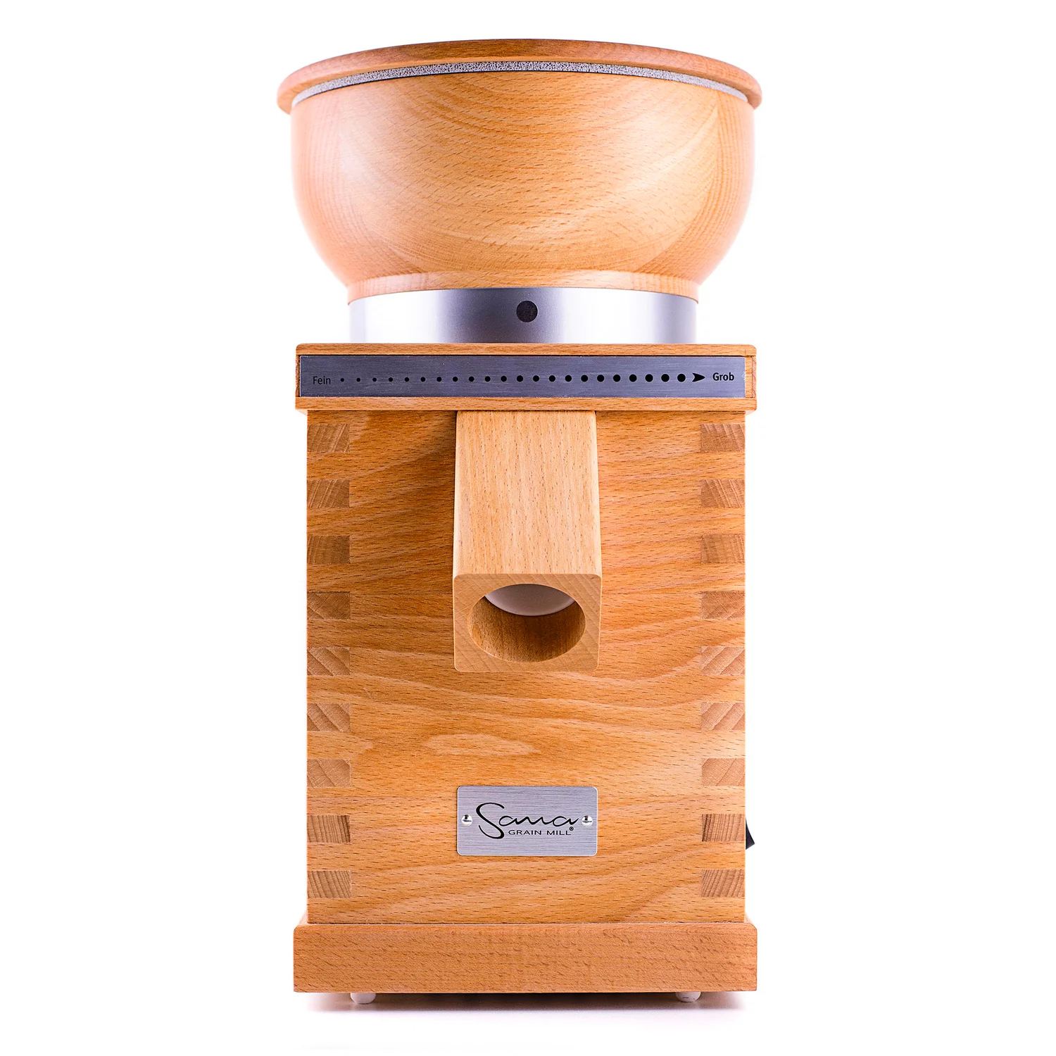 Premium Grain Mill Is Made in Germany from Natural Beech Wood