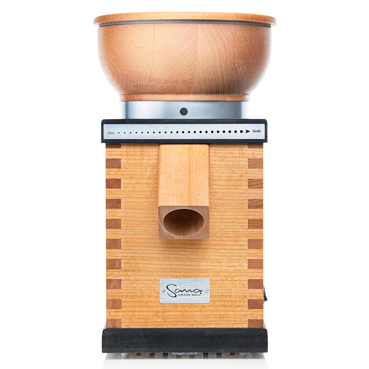 Premium Grain Mill Is Made in Germany from Natural Beech Wood