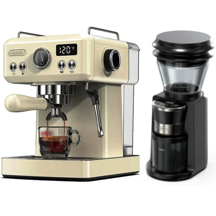 HiBREW H10A Elite Semi-Automatic Espresso Machine - Adjustable Temperature, Cup Volume & Steam Wand for Milk Frothing