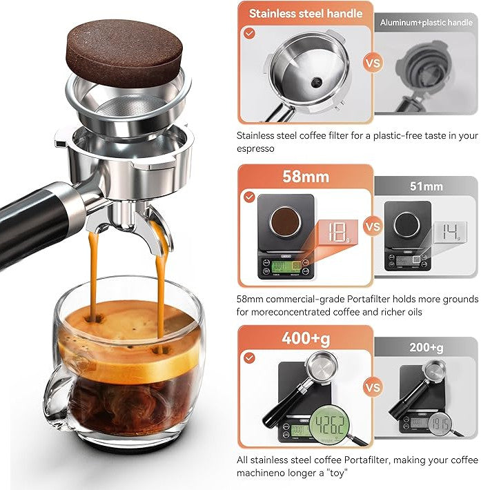 HiBREW H10A Semi-Automatic Espresso Coffee Machine