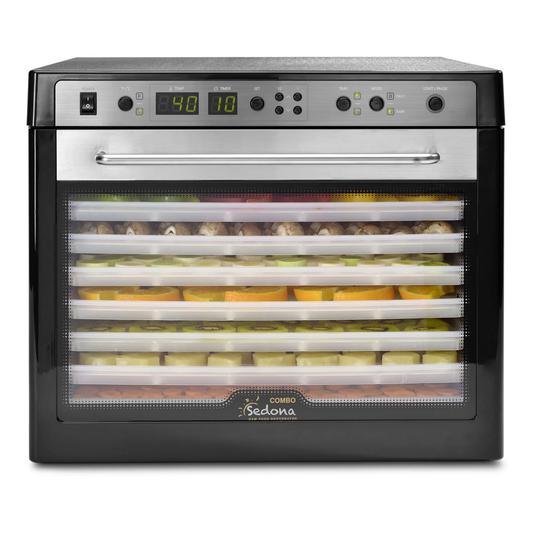 Tribest Sedona Combo Digital Raw Food Dehydrator SD-P9150-B with BPA-Free Plastic Trays