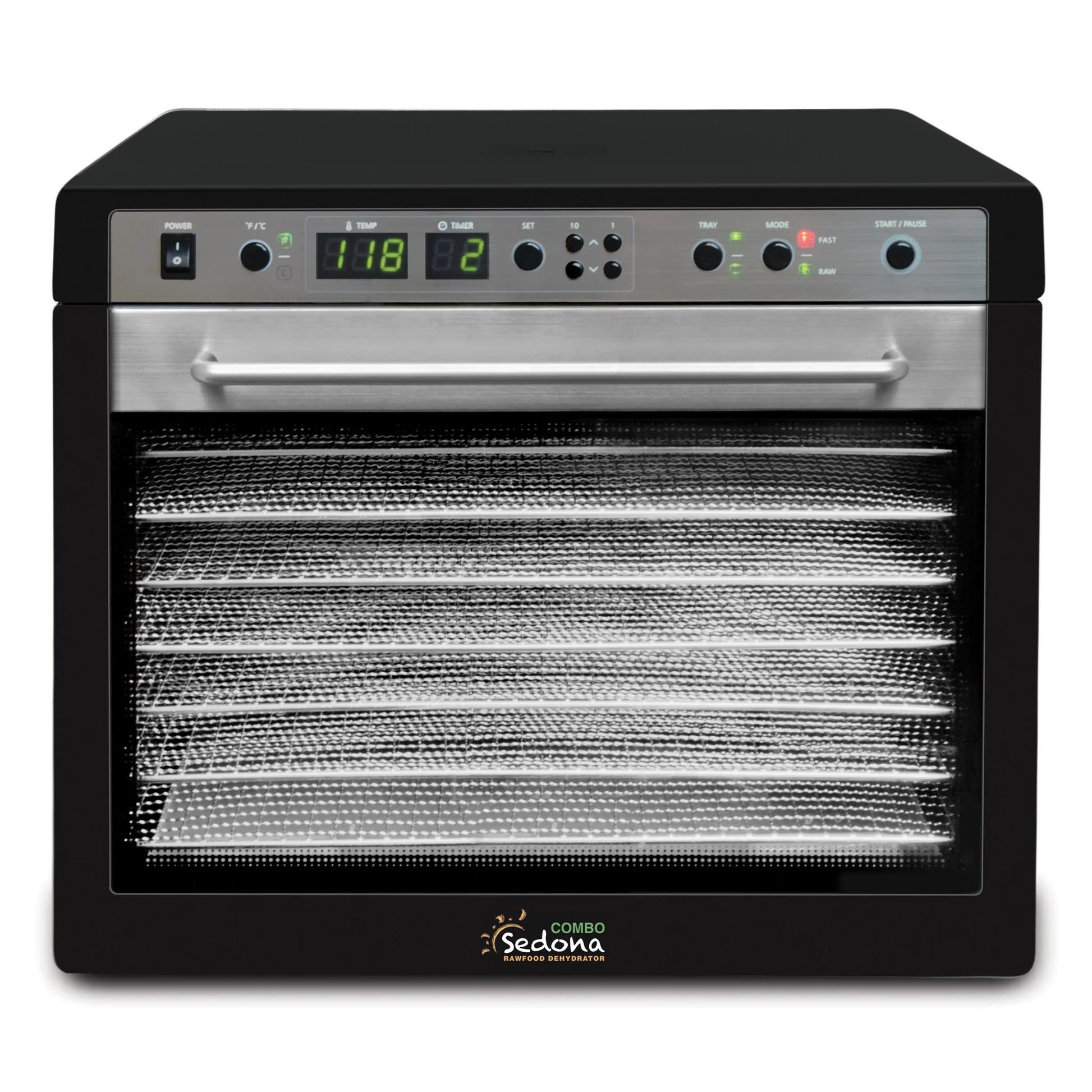 Tribest Sedona Combo Digital Raw Food Dehydrator SD-S9150-B with Stainless Steel Trays