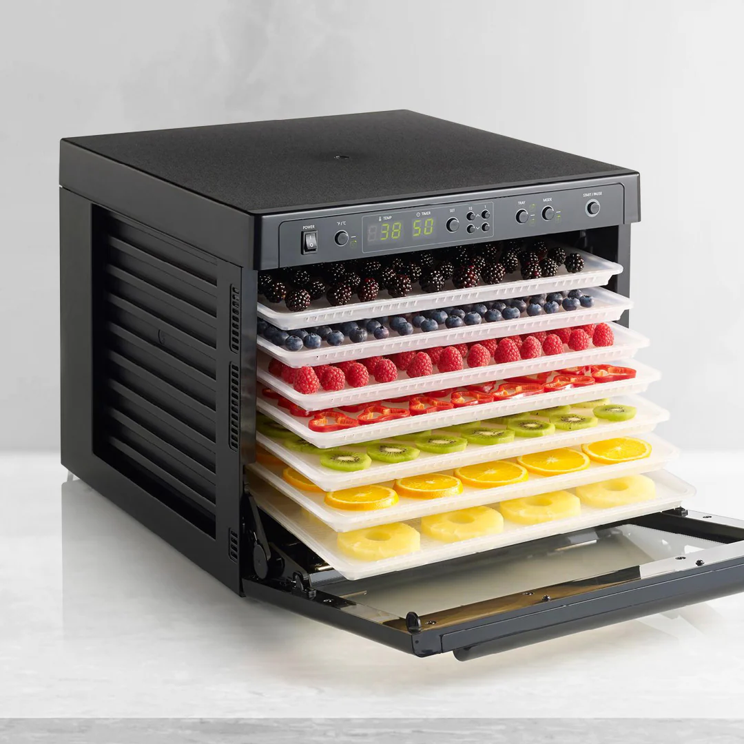 Tribest Sedona Classic Digital Raw Food Dehydrator SD-P9000-B with BPA-Free Plastic Trays