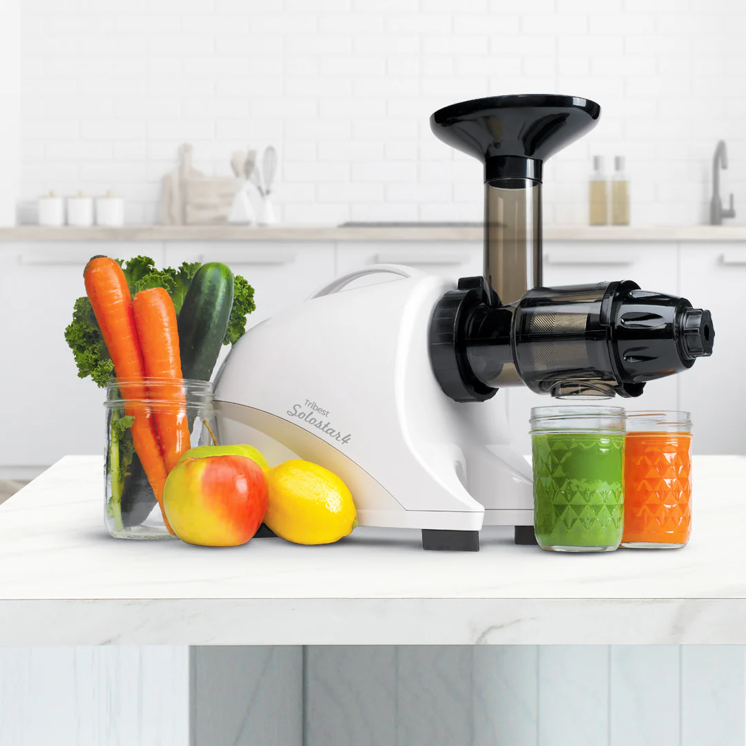 Tribest Solostar 4, SS-4200-B, Horizontal Slow Masticating Juicer