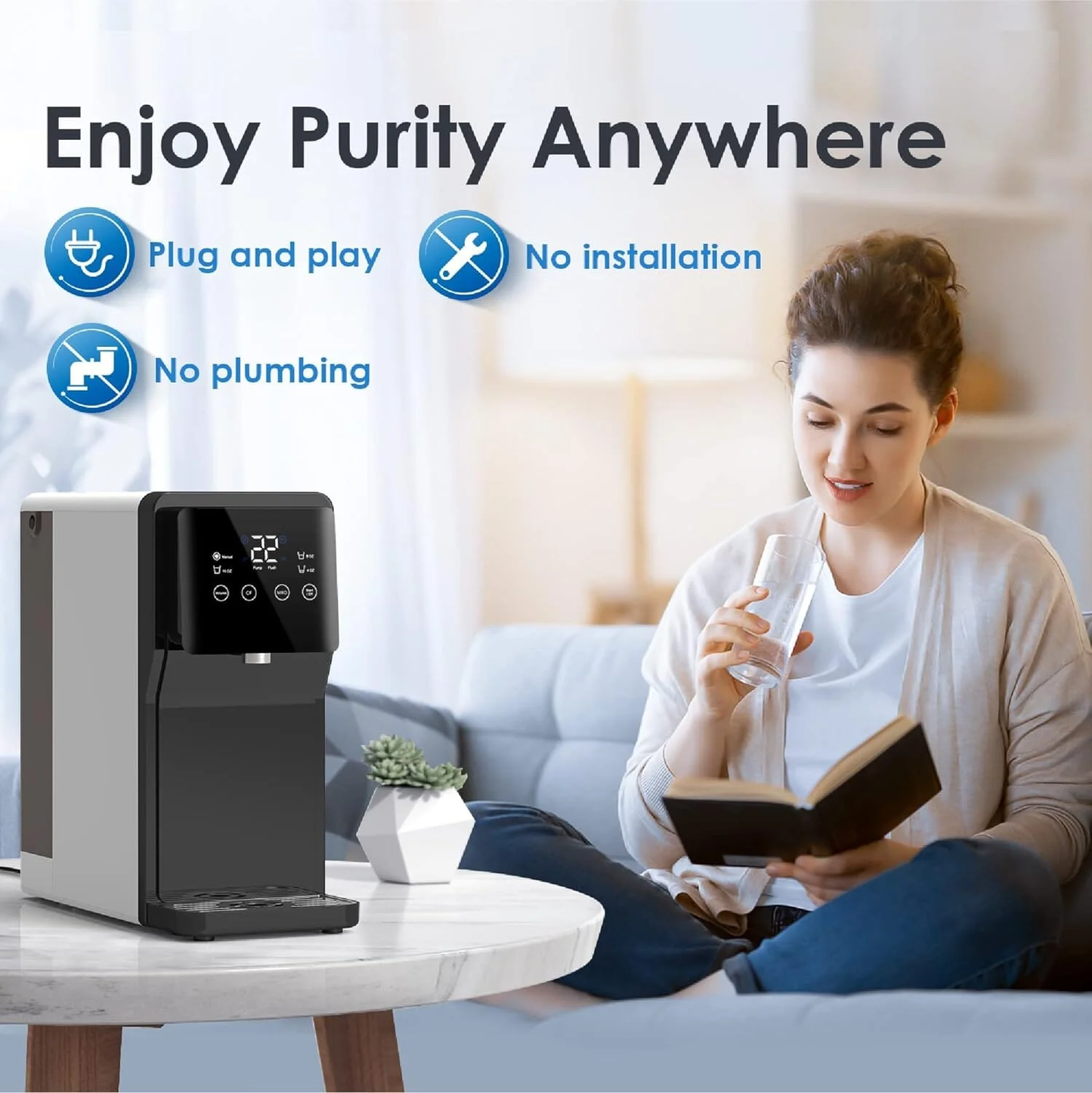 Waterdrop N1 Countertop Reverse Osmosis Water Dispenser: Premium Purification with Advanced Features